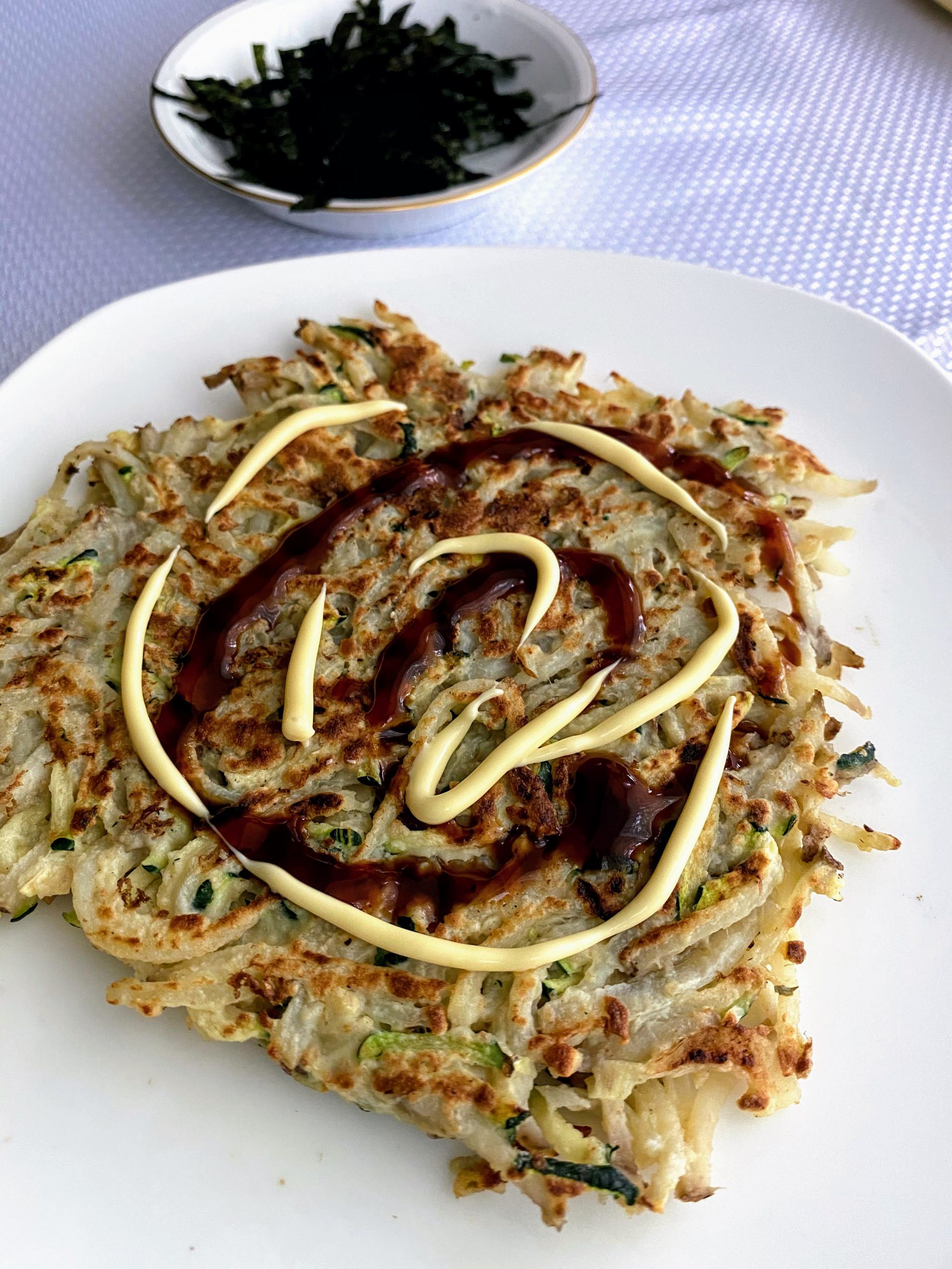Shredded Potato & Zucchini Savory Pancakes SoyBasil