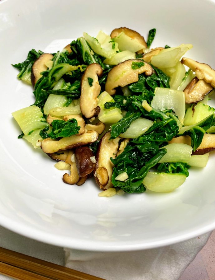 Bok Choy & Shiitake Mushroom Saute